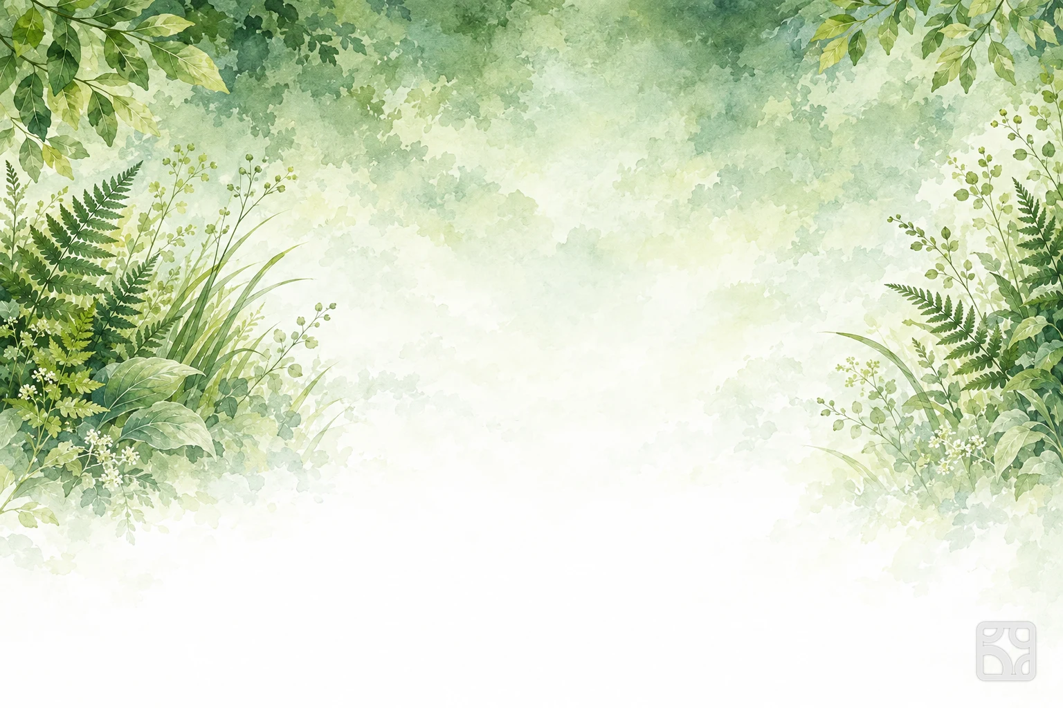 A wide website hero header illustration in soft watercolor style, designed as a 